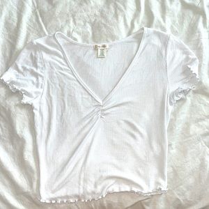Medium white bozzolo top